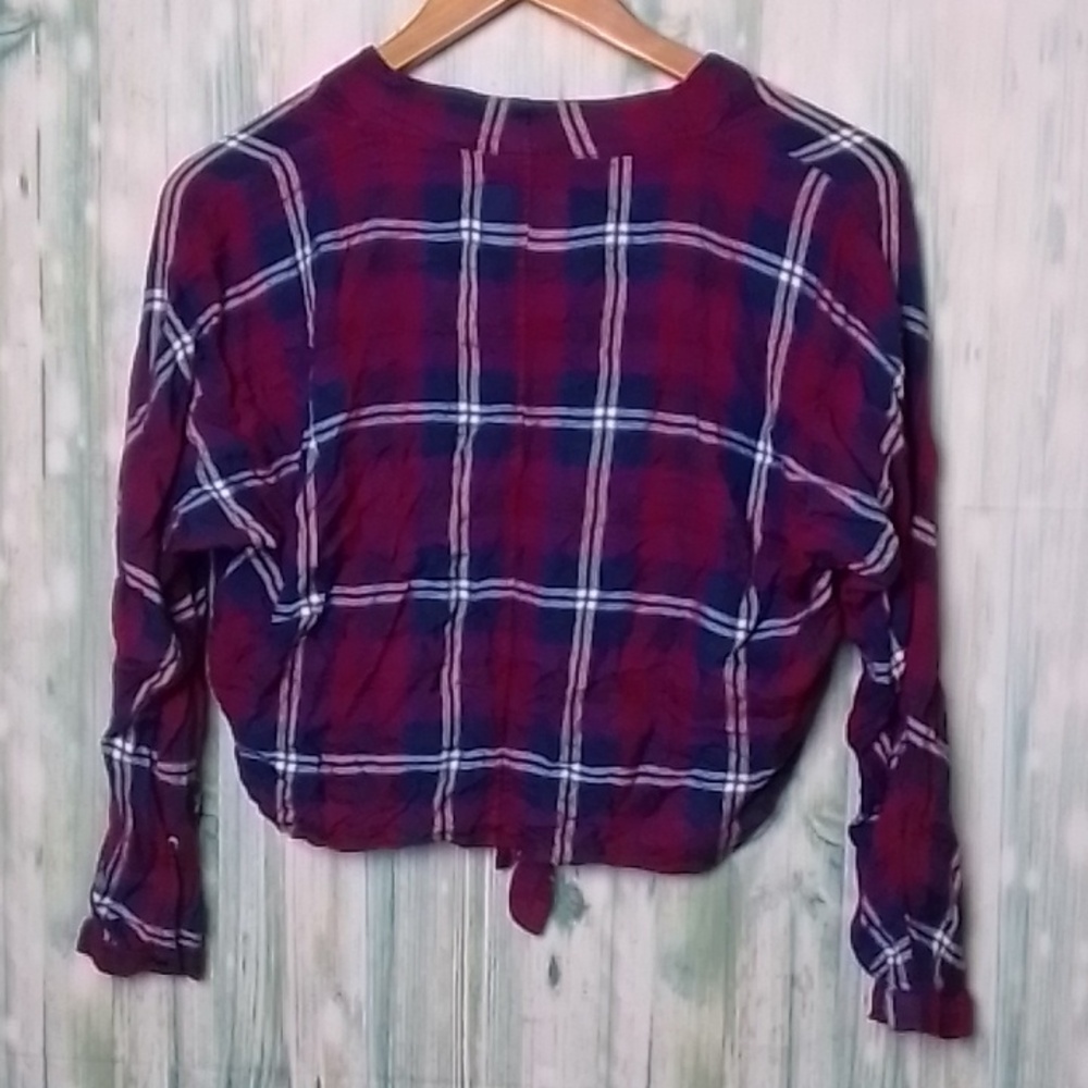 Rails NWOT Plaid Cropped Button Down XS - Picture 2 of 11